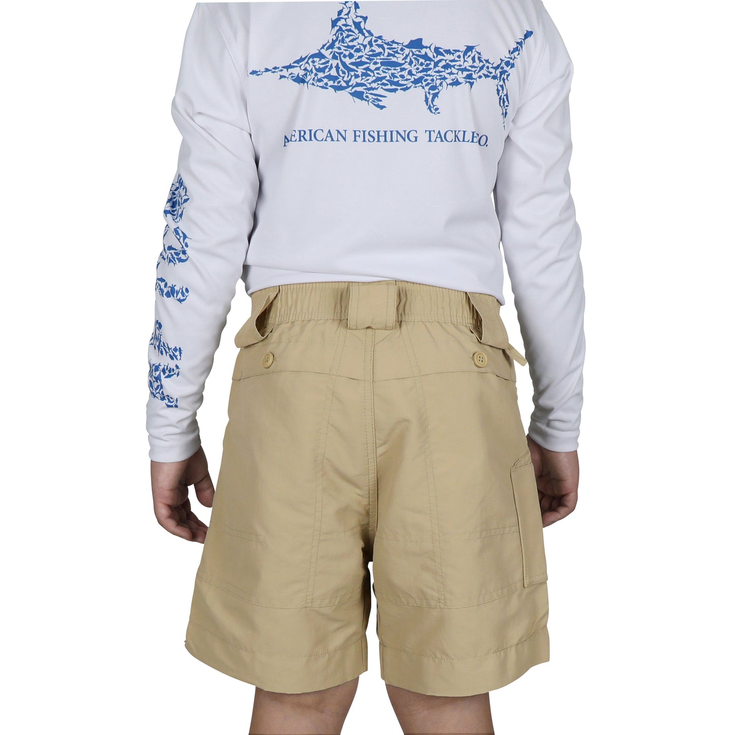 Aftco Youth Original Fishing Shorts Khaki