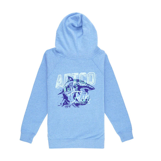 Aftco Youth Pacifico PO Hoodie - Pacific Blue Heather