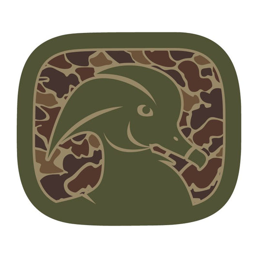 Kings Creek Camo Logo Decal- Green