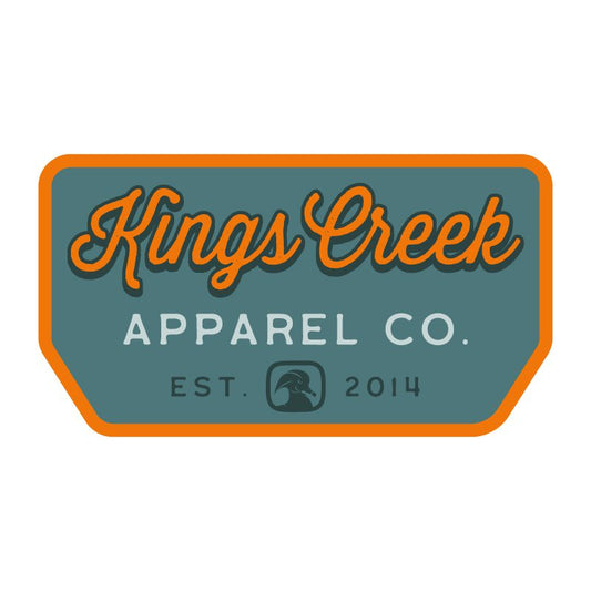 Kings Creek Plate Decal- Blue