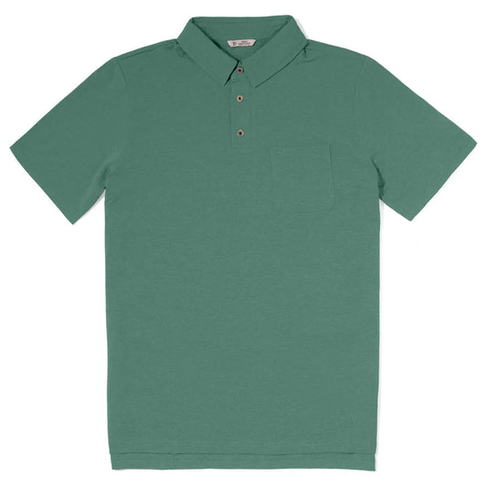 Duck Camp Original Bamboo Polo- Heathered Sea Drift