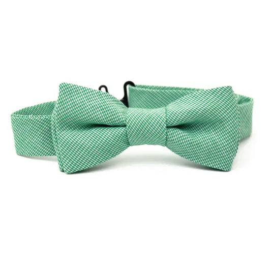 Youth Fox & Brie Linen Bow Tie Spearmint