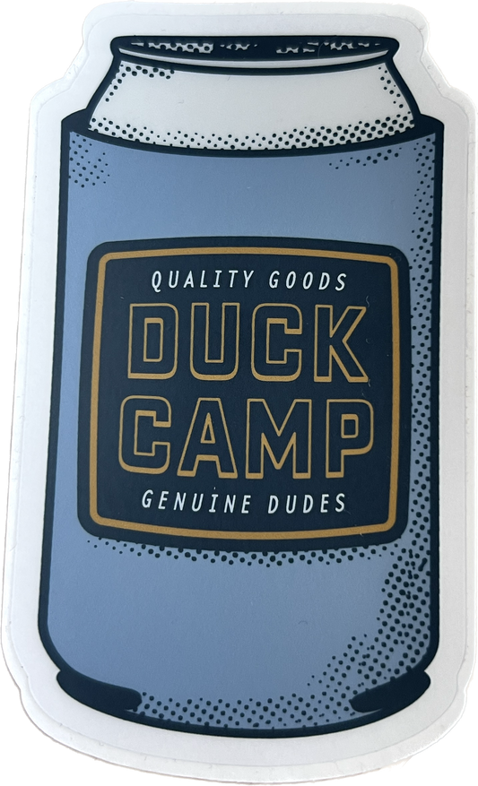 Duck Camp Can Sticker