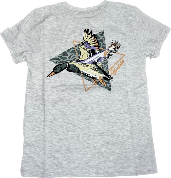 Burlebo Youth Diving Duck SS Shirt- Heather Ash Grey