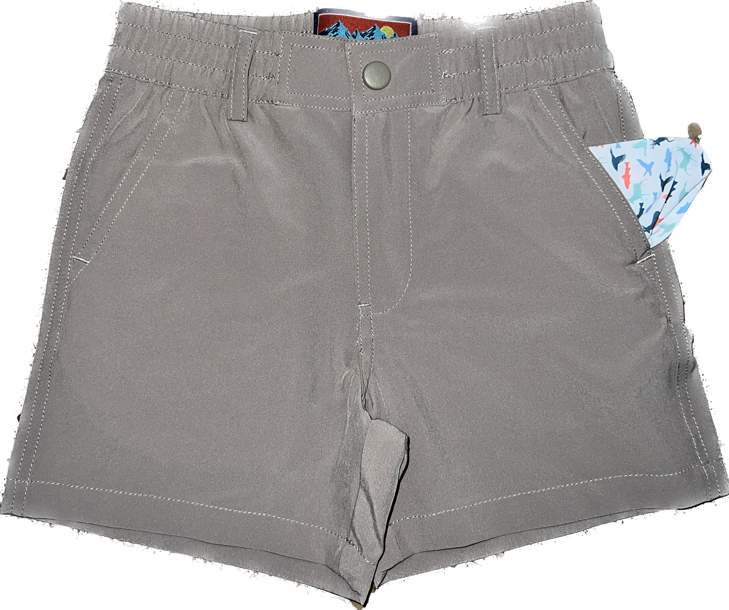 Burlebo Youth Everyday Shorts Cobblestone- Great Outdoors Pocket