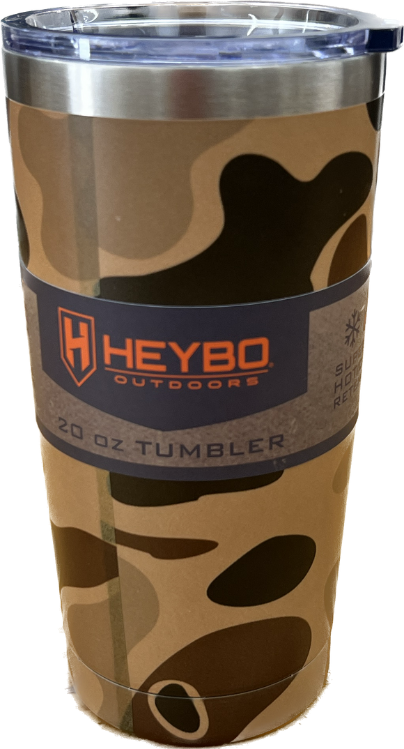 Heybo 20oz Stainless Steel Tumbler- Old School Camo