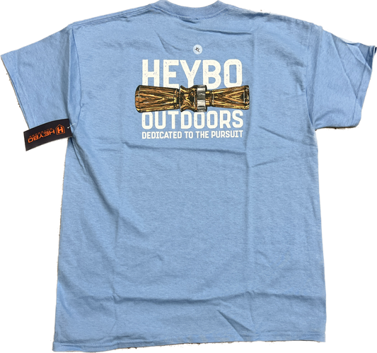 Heybo Youth Duck Call SS Shirt- Sky Blue