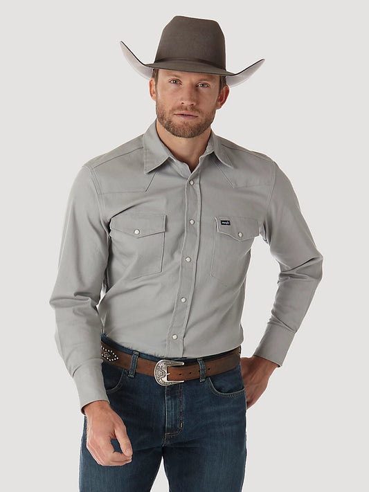 Wrangler Premium Performance Advanced Comfort Cowboy Cut L/S Spread Collar Shirt