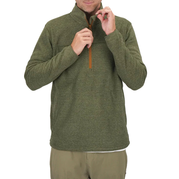 AFTCO Sentinel 1/4 Zip Fleece - Winter Moss Heather