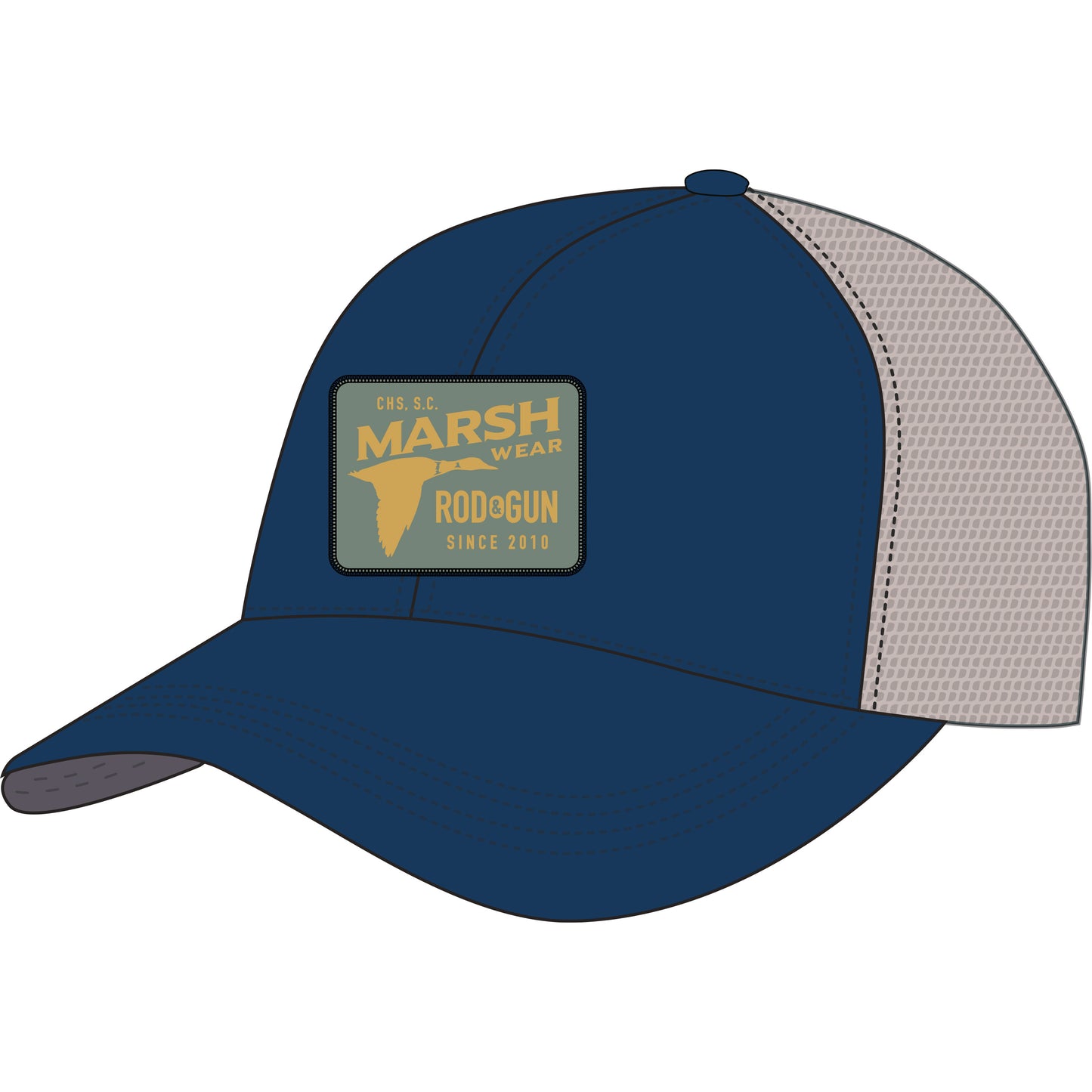 Marsh Wear Fly By Navy Trucker Hat