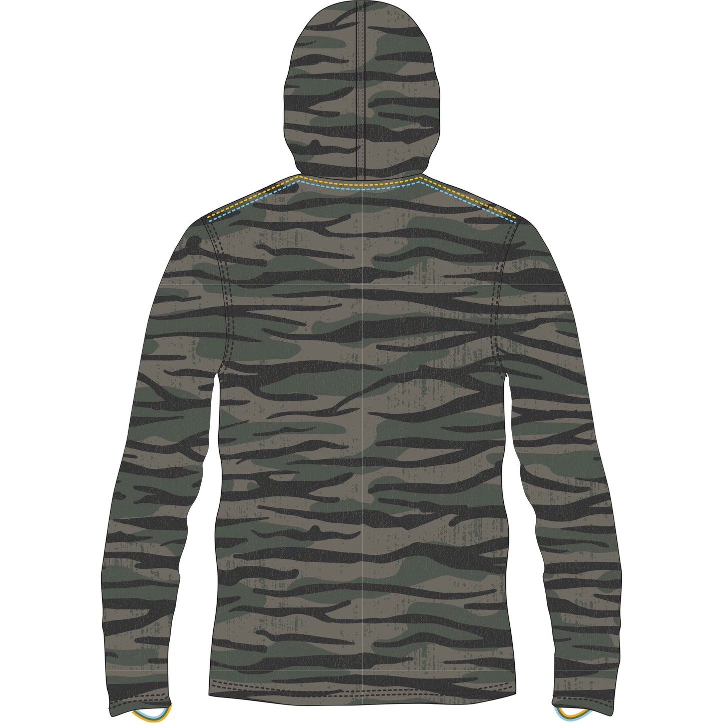 Marsh Wear Pamlico L/S Hood Camo Blue & Fossil