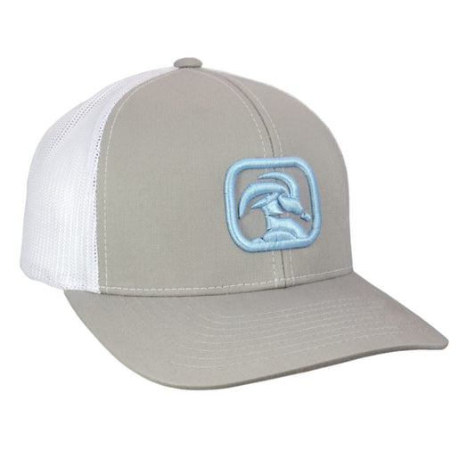 Kings Creek Logo Hat- Silver & Sky Blue