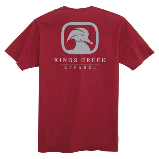 Kings Creek Logo SS Shirt- Cardinal