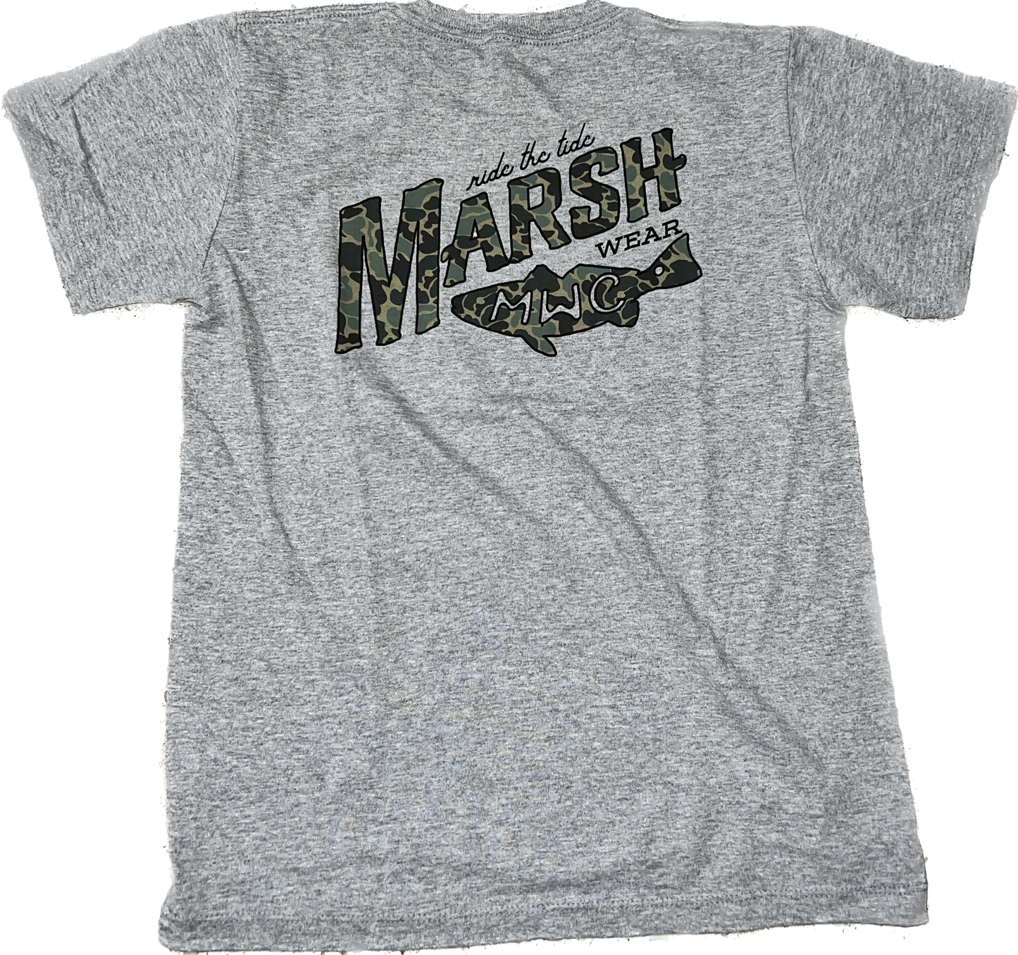 Marsh Wear Youth Sunrise Marsh SS Shirt- Athletic Heather