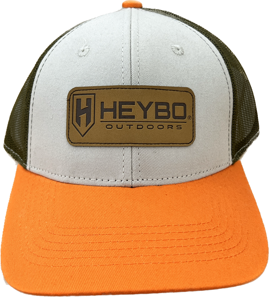 Heybo Tri-Color Woven Patch Meshback Hat