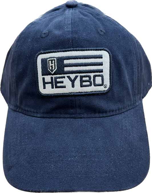 Heybo America Leather Patch Hat - Black