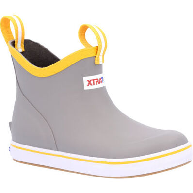XTRATUF Kid's Ankle Boot - Gray/Yellow