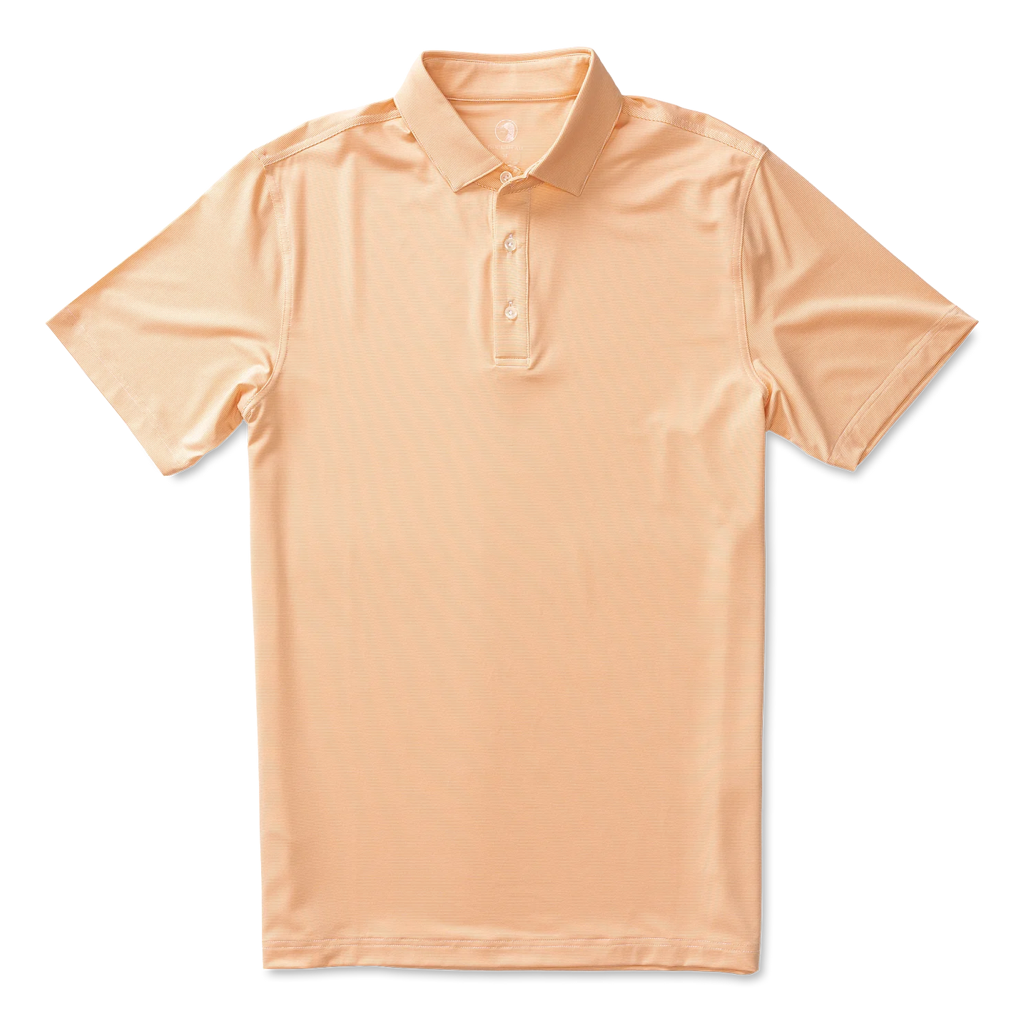 Duck Head Long Drive SS Stripe Polo Almost Apricot