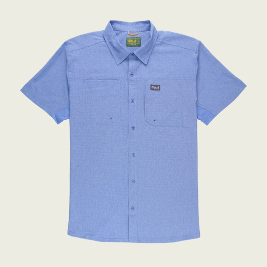 Marsh Wear Lenwood S/S Button Up Shirt Riviera Blue