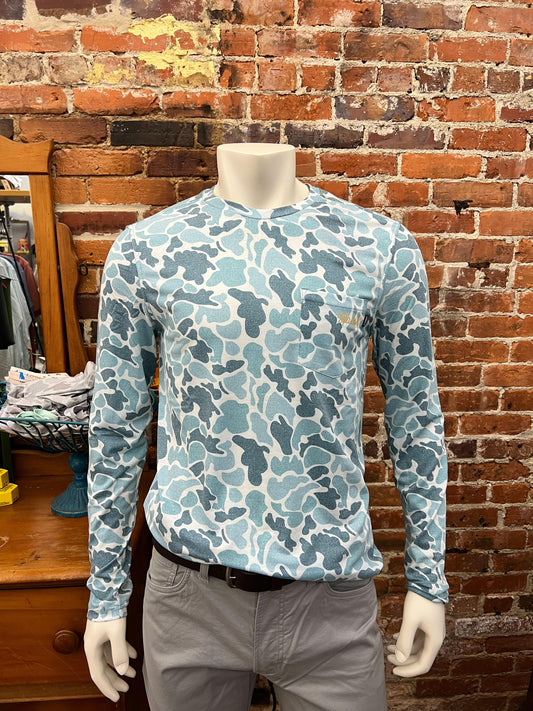 Marsh Wear Pamlico L/S Teal Camo