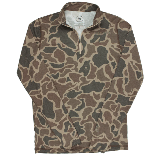 Over Under Core Layer 1/4 Zip Pullover Duck Camo